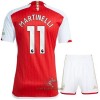 Officiële Voetbalshirt + Korte Broek Arsenal Martinelli 11 Thuis 2023-24 - Kids